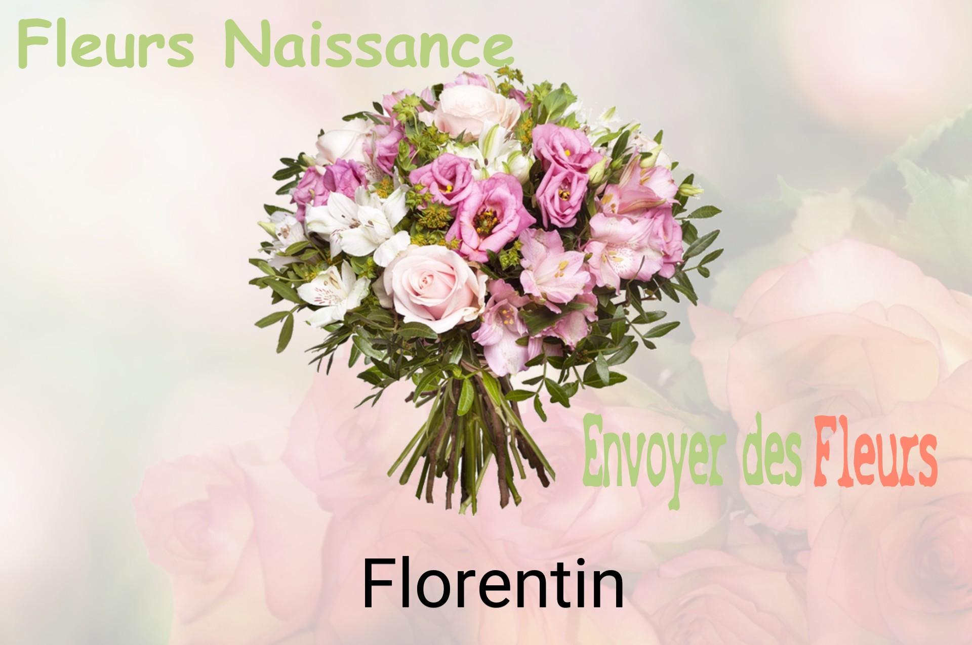 Bouquet de fleurs de naissance livré à Florentin